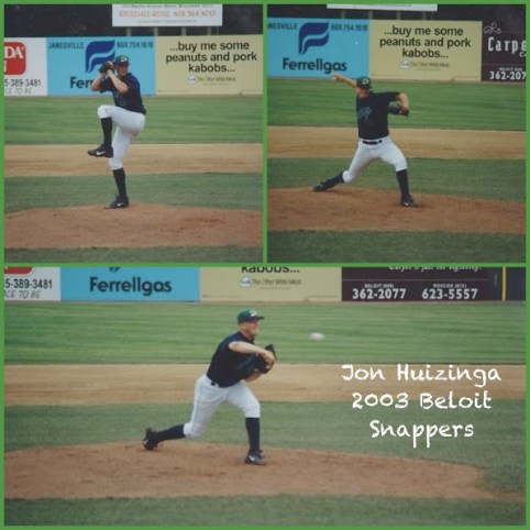 Huizinga made 23 relief appearances for the Class-A Beloit Snappers in 2003.